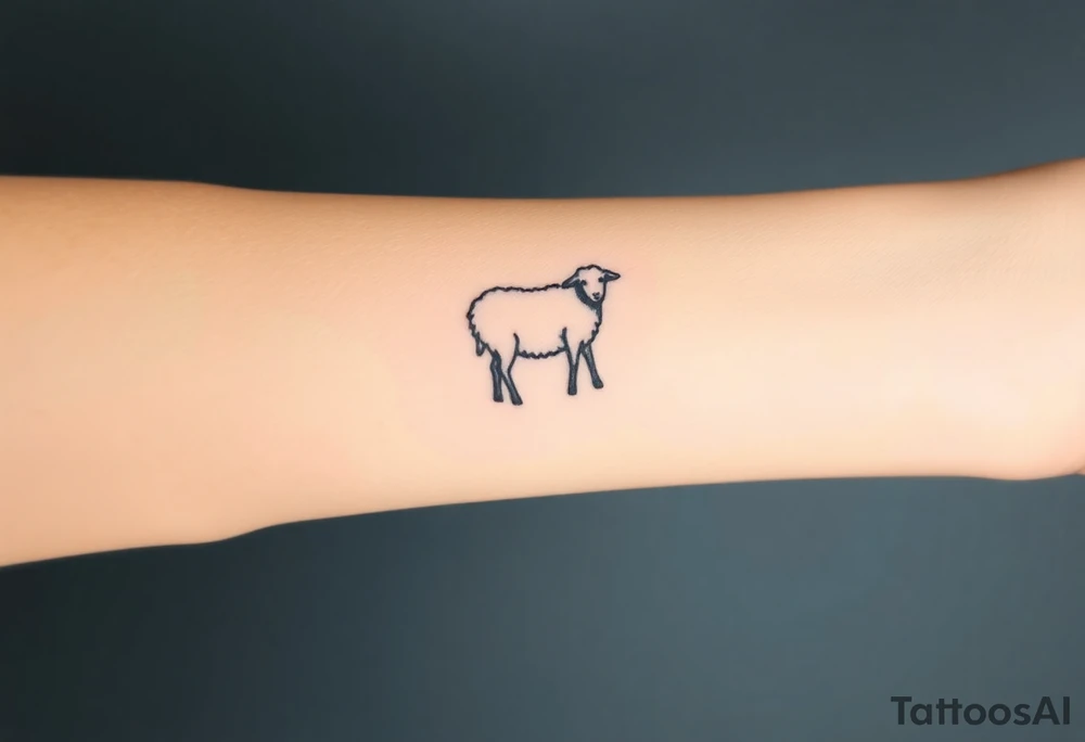 Black sheep tattoo idea