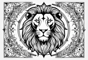 Leo astrology sign tattoo idea