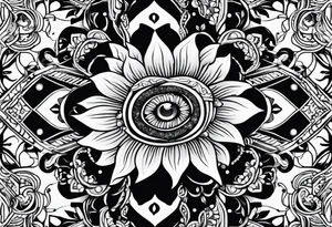 Rupestre art tattoo idea