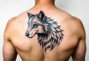 Wolf tattoo idea