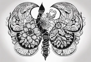 Lung and father tattoo idea