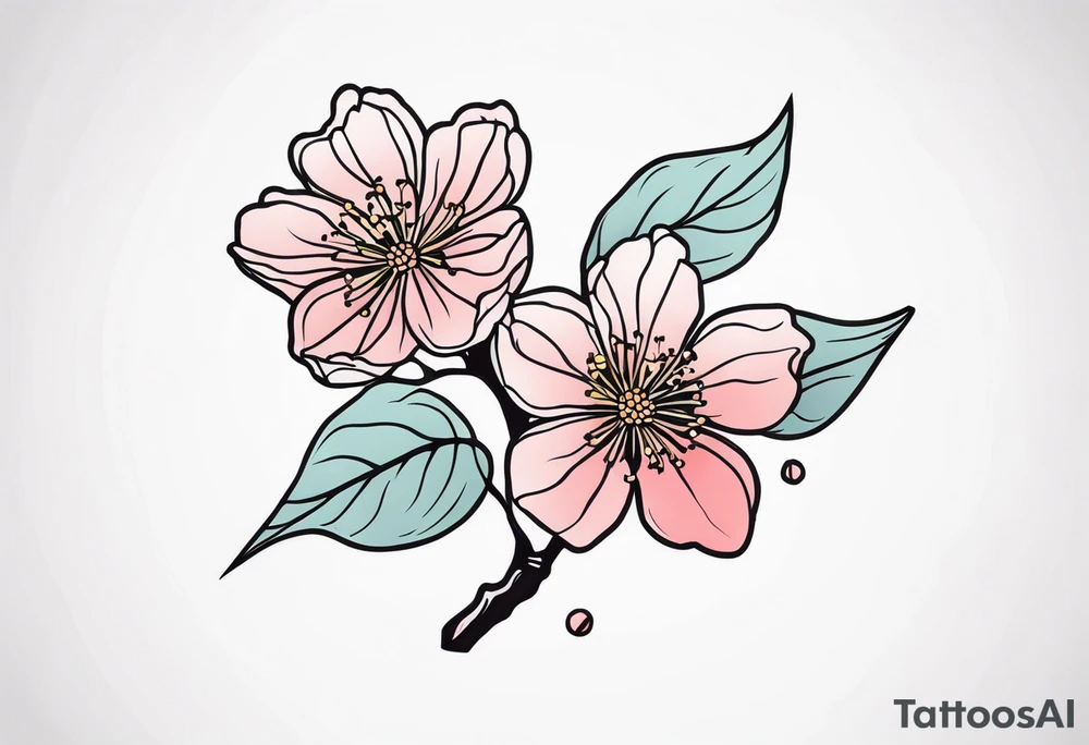 Cherry blossom tattoo idea