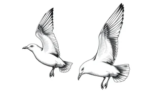 Seagulls tattoo idea