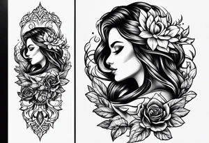 flair fire elbow tattoo idea