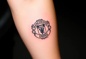 Manchester United crest tattoo idea