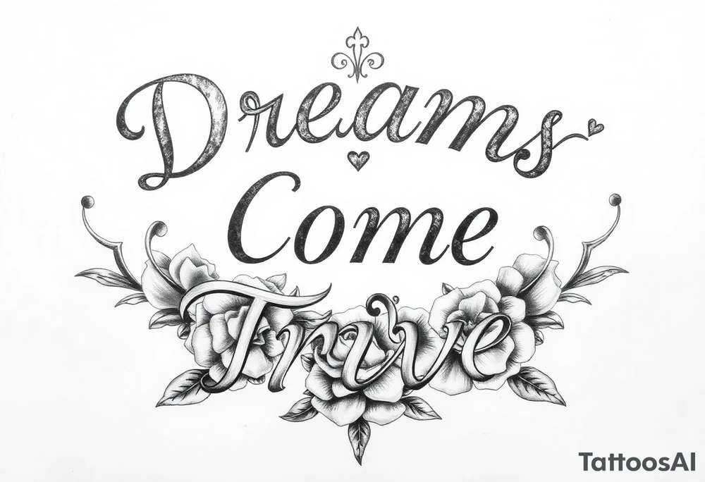 Dreams come true tattoo idea