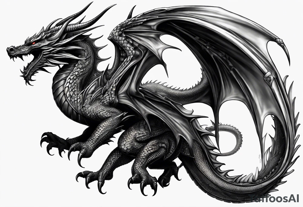 Dragon, uroboros tattoo idea