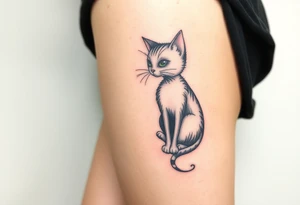 Cheshire cat tattoo idea