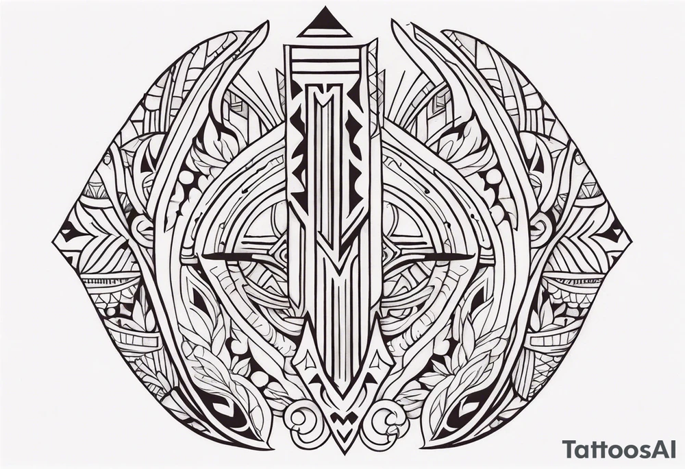 Polynesian minimal neck  tattoo tattoo idea
