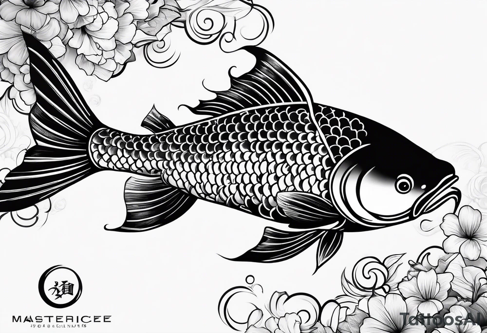 Japanese Koi fish Tattoo drsigns tattoo idea