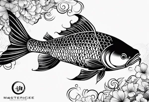 Japanese Koi fish Tattoo drsigns tattoo idea