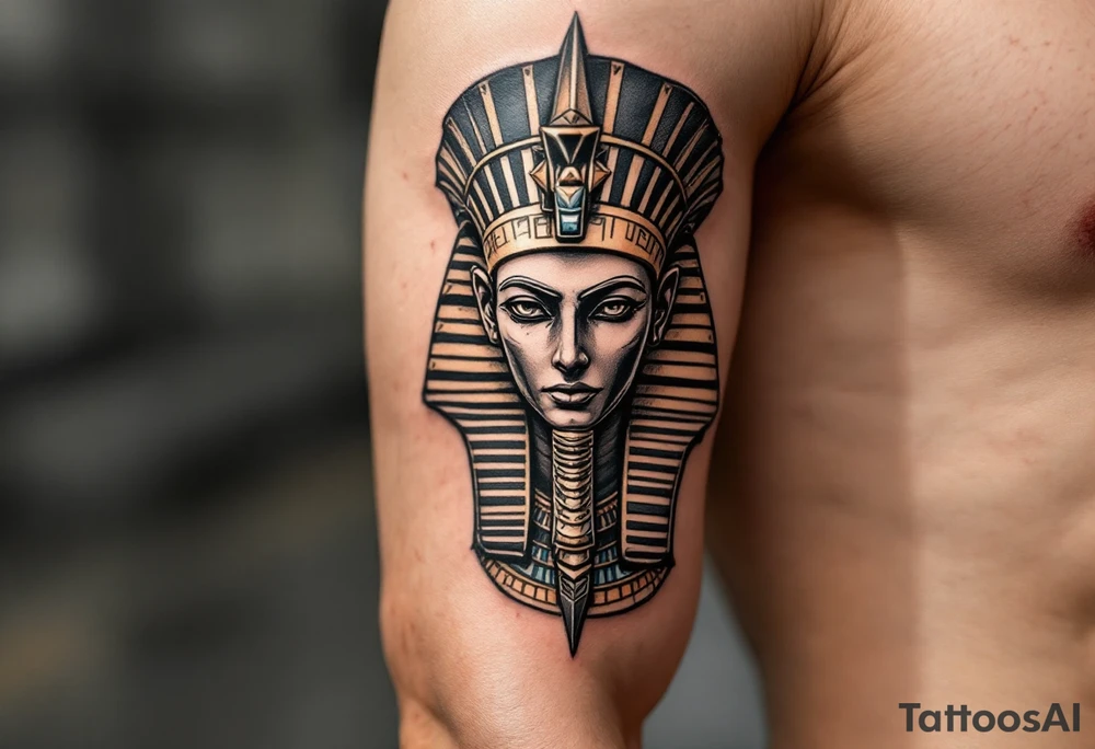 egyptian theme tattoo idea