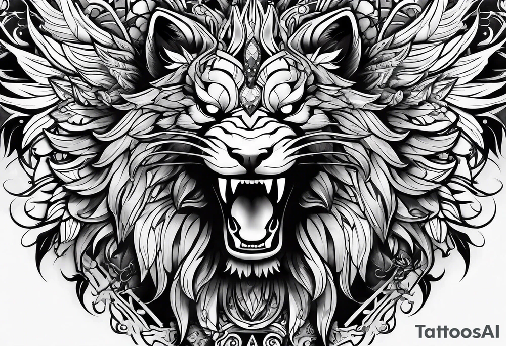 chimera tattoo idea