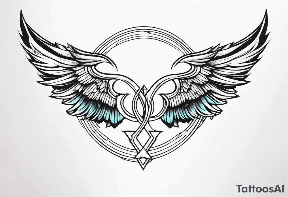 Valkyrie wings tattoo idea