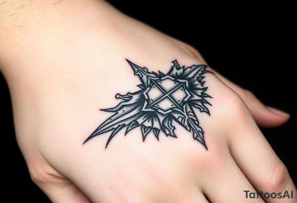 Goth and heavy metal tattoo idea