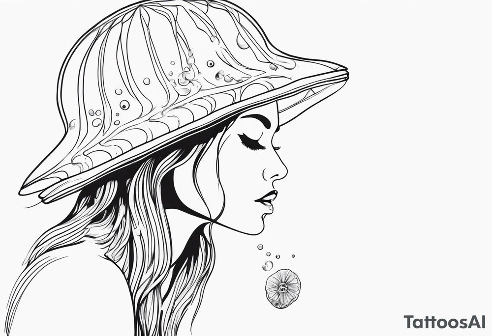 jellyfish woman tattoo idea