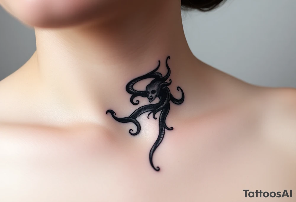 Small Medusa tattoo idea