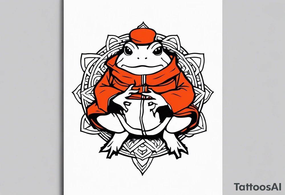 Jiraiya Naruto Gamakichi toad tattoo idea