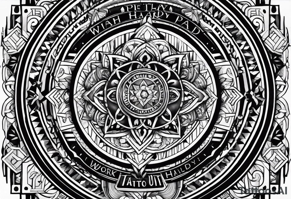 I want a tattoo containing the following two words "work hard" and "play hard". tattoo idea