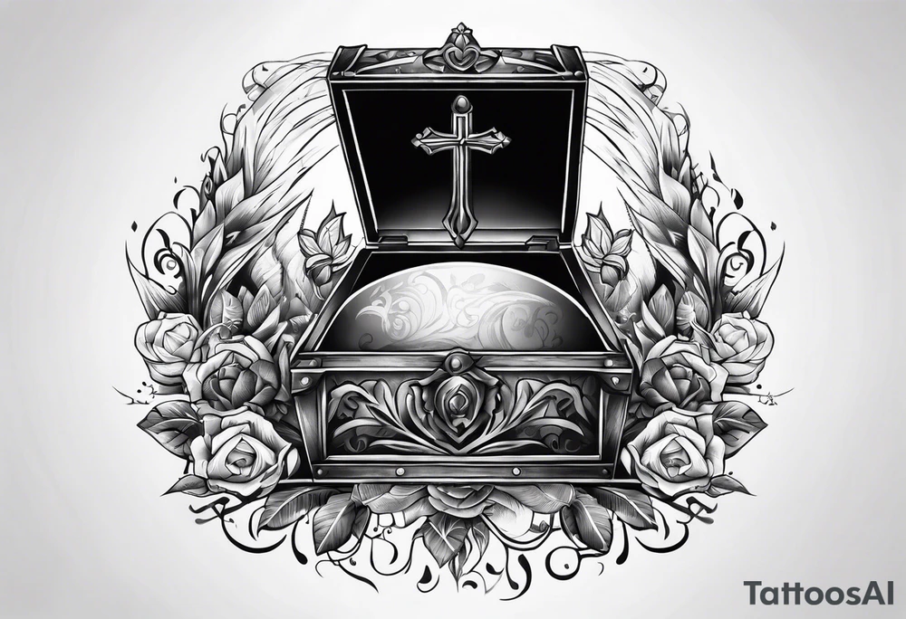 christianity chest tattoo idea