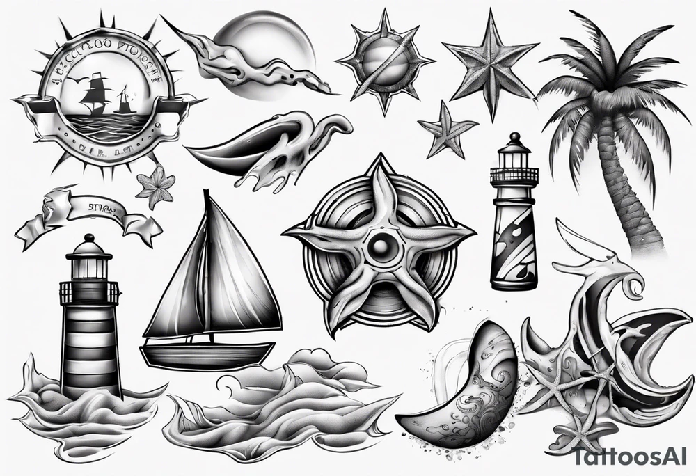 beach tattoo idea