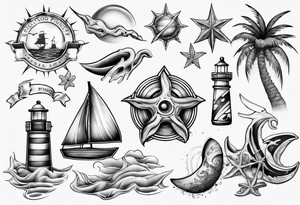 beach tattoo idea