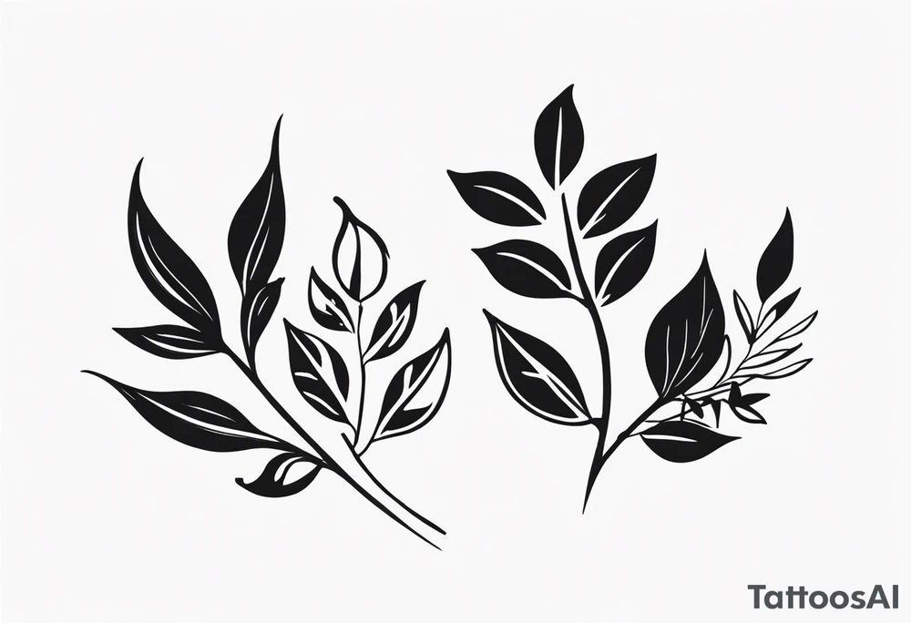 Leaf tattoo idea