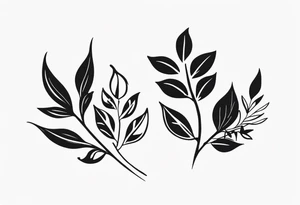 Leaf tattoo idea