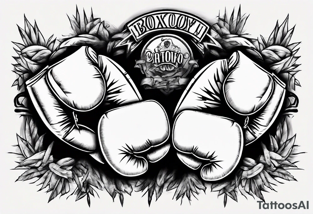 boxing gloves, Brooklyn tattoo idea