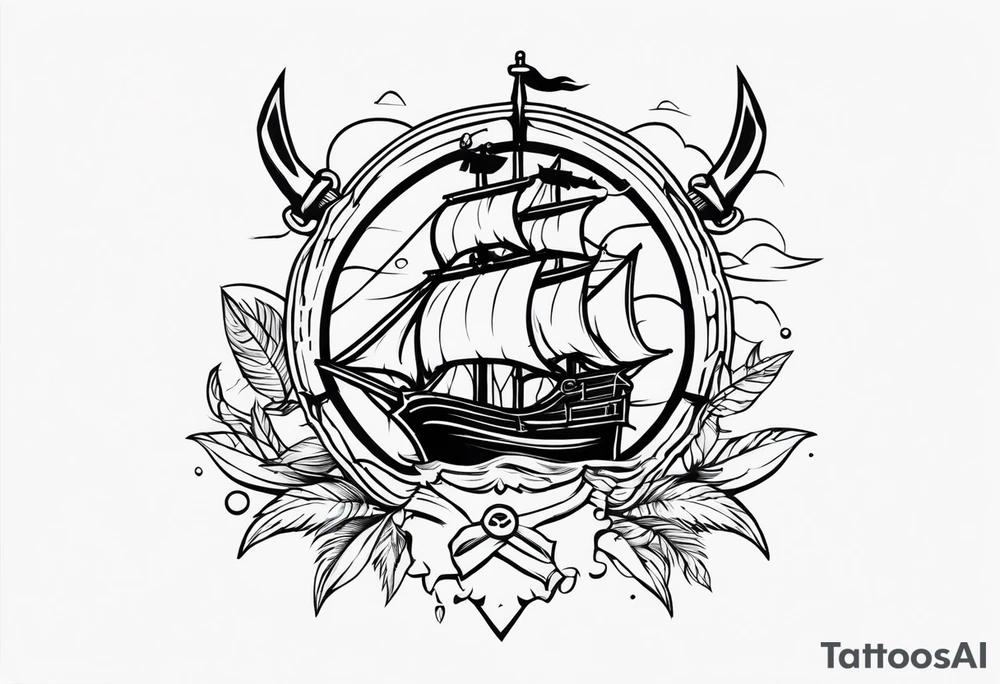 pirate tattoo idea