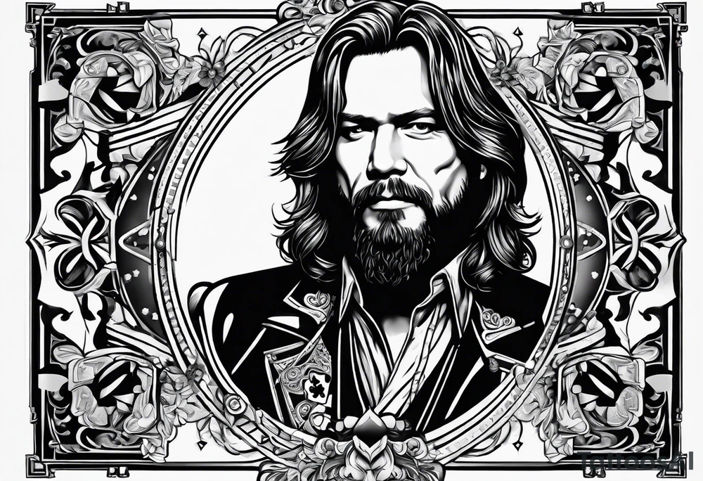 Full house of playing cards tattoo idea