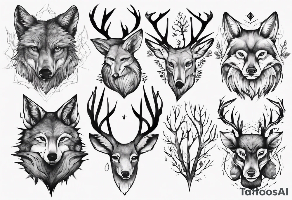 forest tattoo idea