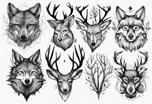 forest tattoo idea