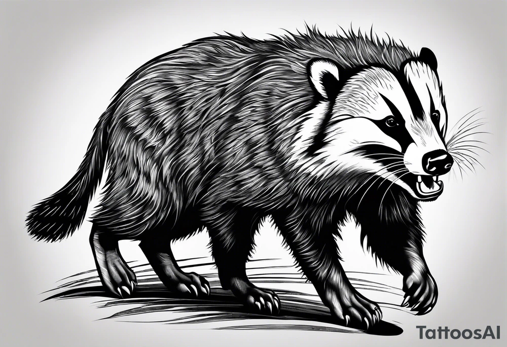Angry Mc.Badgers tattoo idea