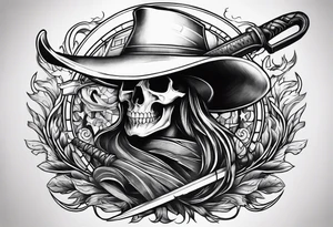 Scythe time tattoo idea