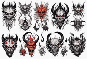 demonic tattoo idea