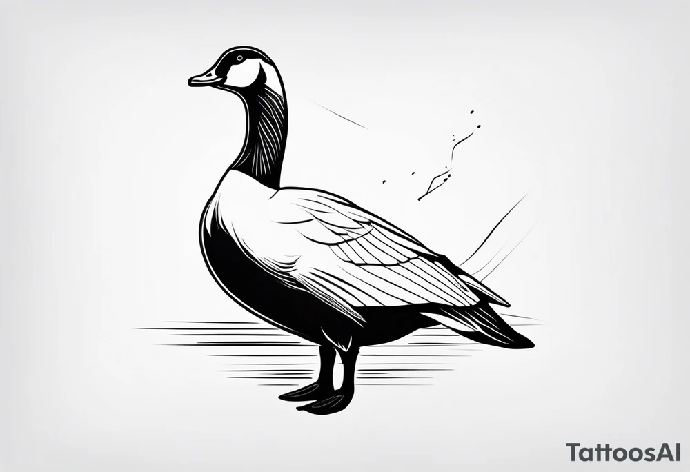 Goose tattoo idea