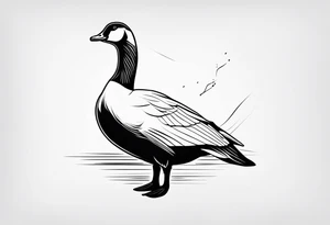 Goose tattoo idea