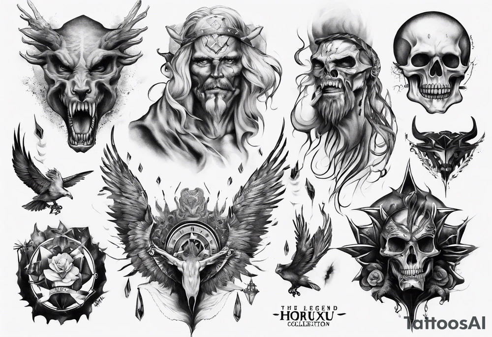 the legend horux tattoo idea