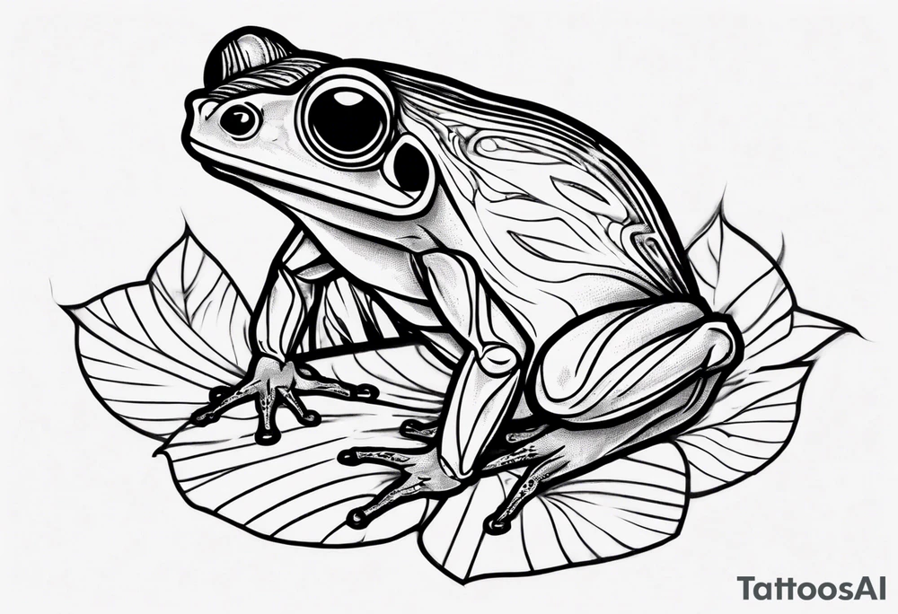 cybersigilism common coqui sitting on flor de maga tattoo idea