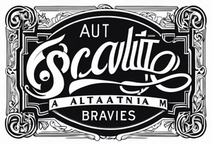 Script: Aut viam inveniam, aut faciam” in new era Atlanta braves font tattoo idea