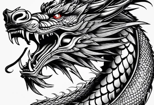Japanese dragon tattoo idea
