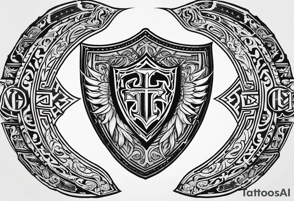 Valhalla sheild tattoo idea
