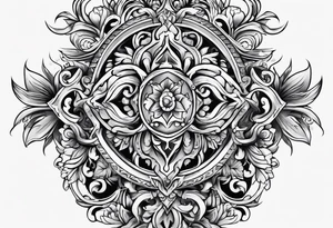 English scroll tattoo idea