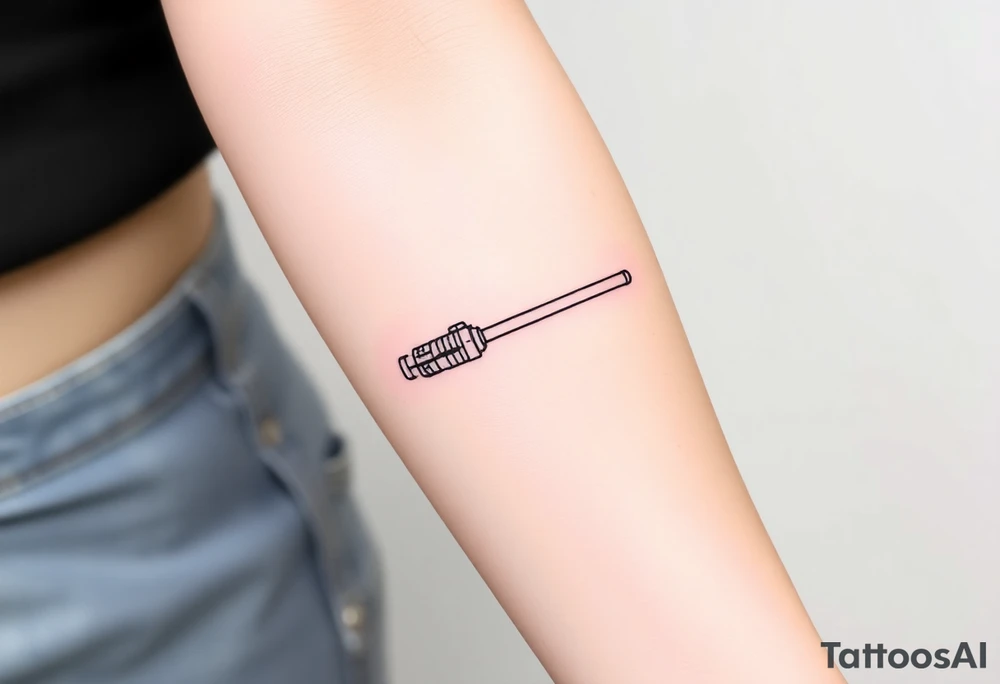 Star Wars Lightsabre handle tattoo idea
