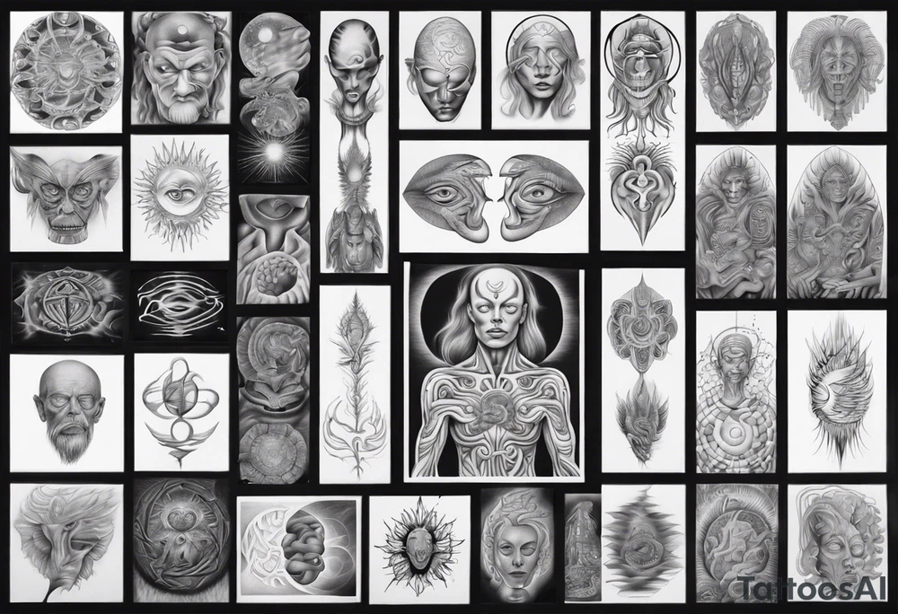 Alex grey paintings tattoo idea
