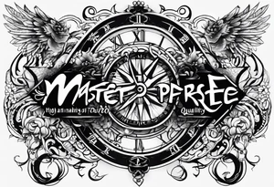 11:25 time in different fonts tattoo idea