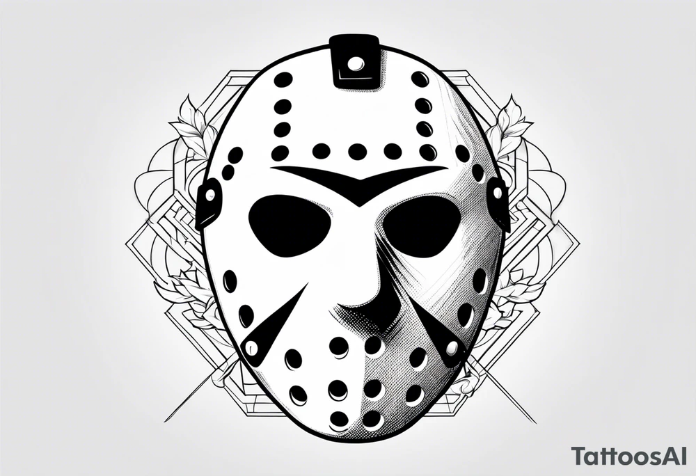 Friday the 13th Jason mask tattoo idea