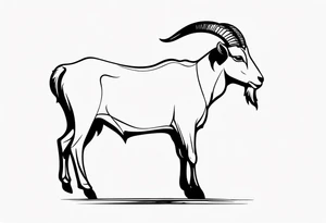 GOAT TEXT tattoo idea