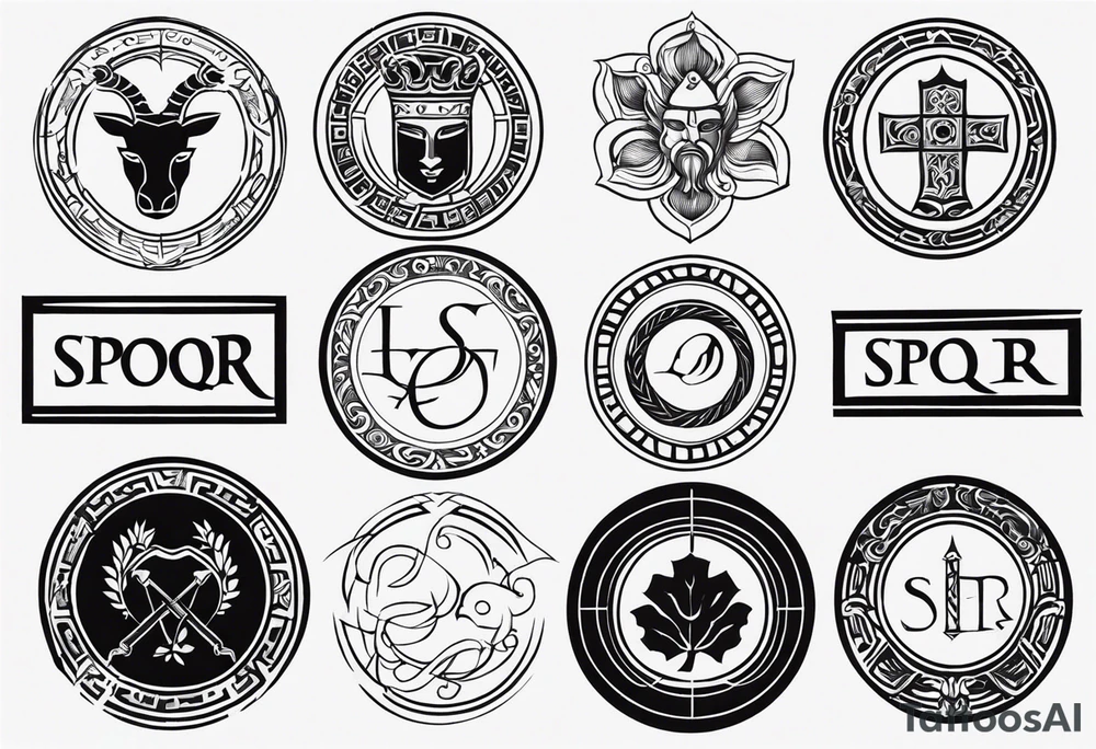 spqr tattoo ideas. tattoo idea